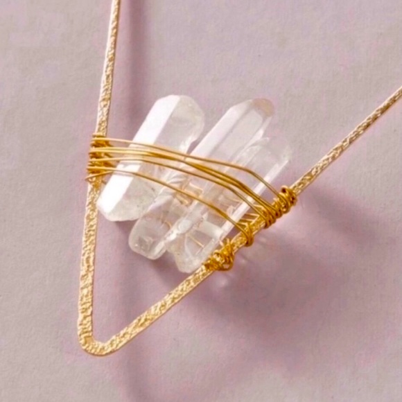 🍋2/$30 New Anthro White Quartz Earrings - Picture 2 of 9